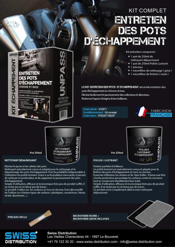 Le shampoing prêt à l'emploi MW de UNPASS vous apportera efficacité, facilité et sécurité dans l’entretien de votre moto.