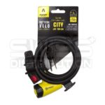 Antivol Spirale City Ø 10-12 mm - L.150-180 cm avec support - Auvray