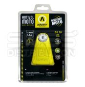 Antivol moto bloque disque DK-10 SRA (jaune) - Auvray