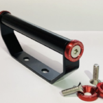 Poignée avec rondelles anodisées