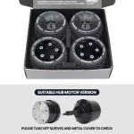 Jeu de gommes tout-terrain Cloudwheel Donut Ø120mm pour double moteurs V2 skateboard Elwing