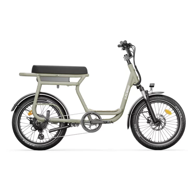 Vélo électrique Elwing Yuvy V2 compact cargo - Kaki