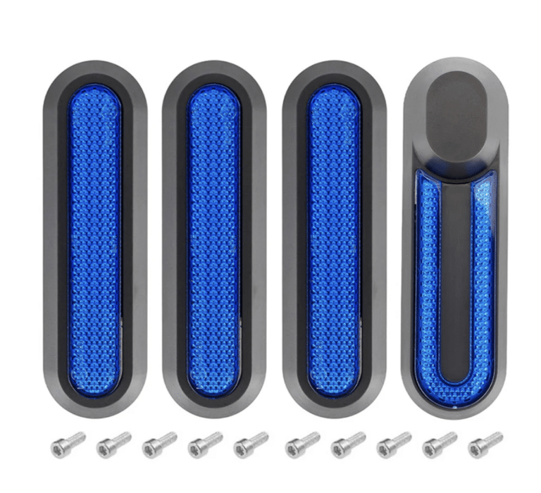 Set de caches roues avec catadioptre - bleu pour Xiaomi M365