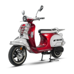Scooter électrique Spencer 4,5 KW - 72V 50Ah - blanc/bordeaux