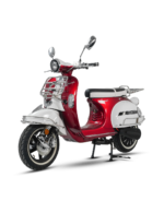 Scooter électrique Spencer 4,5 KW - 72V 50Ah - blanc/bordeaux
